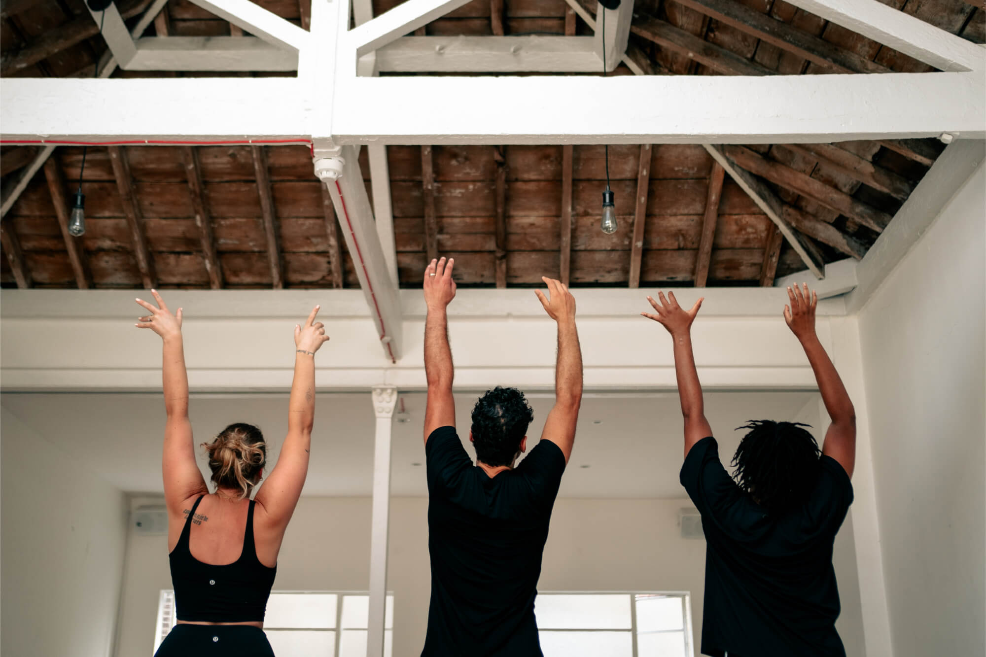 people practising yoga for beginners